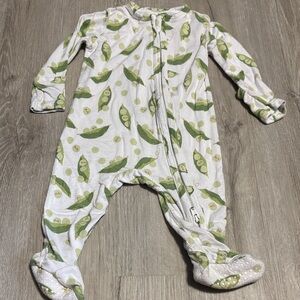 Angel Dear Green Pea Print Kids One Piece